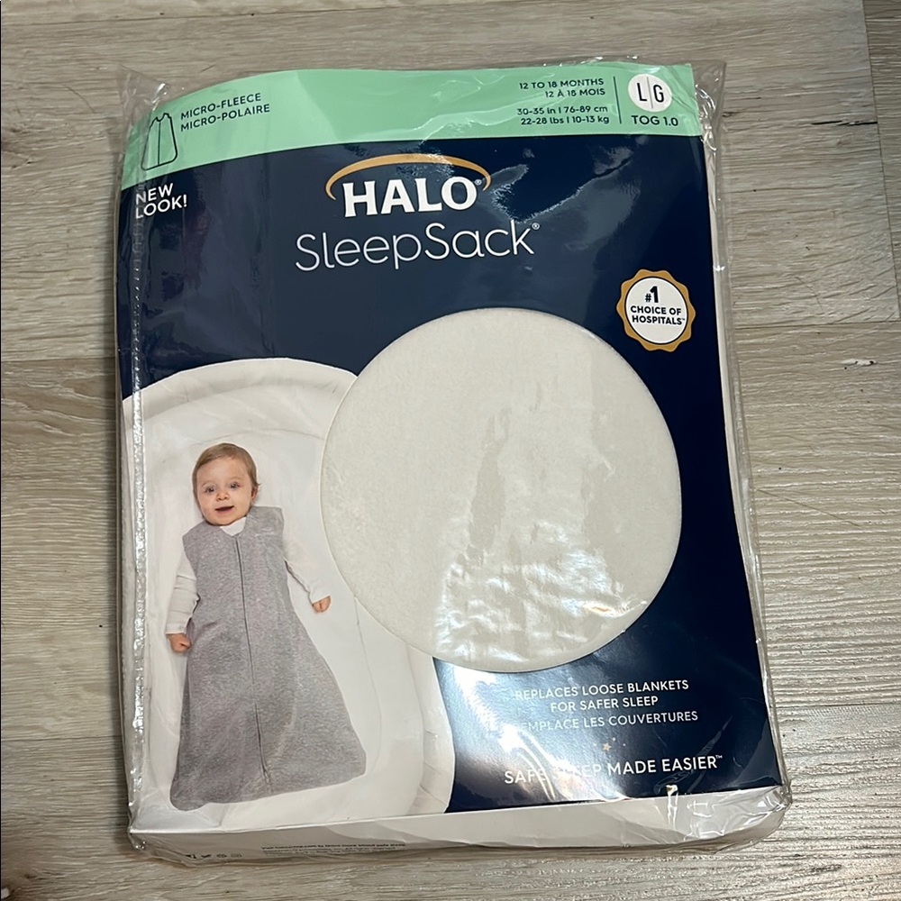 Halo Cozy White SleepSack